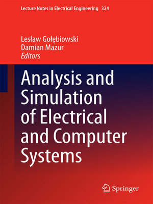 cover image of Analysis and Simulation of Electrical and Computer Systems